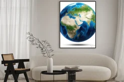 Plakat: Świat prawdziwe góry ulga