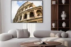 Plakat: Widok koloseum w rzymie, włochy w ciągu dnia