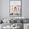 Plakat: Widok na fontannę di trevi w rzymie