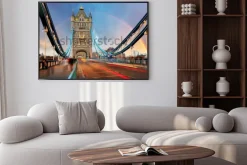 Plakat: Widok na tower bridge w londynie