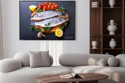 Plakat: Świeże ryby okoń morski