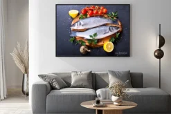 Plakat: Świeże ryby okoń morski