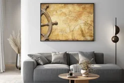 Plakat: Wieku mapa skarb z kierownicy