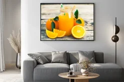 Plakat: Świeży sok z pomarańczy