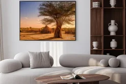 Plakat: Wioska w afryce