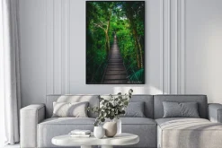 Plakat: Wiszący most w dżungli