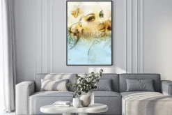 Plakat: Woman face. hand painted fashion illustration