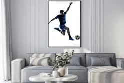 Plakat: Włoski piłkarz sylwetka człowieka