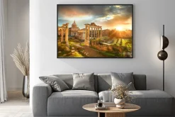 Plakat: Wschód słońca nad forum romanum