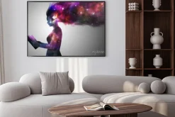 Plakat: Wszechświat kobieta