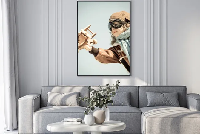 Plakat: Wszystkiego najlepszego z okazji kid gry z samolotu zabawki