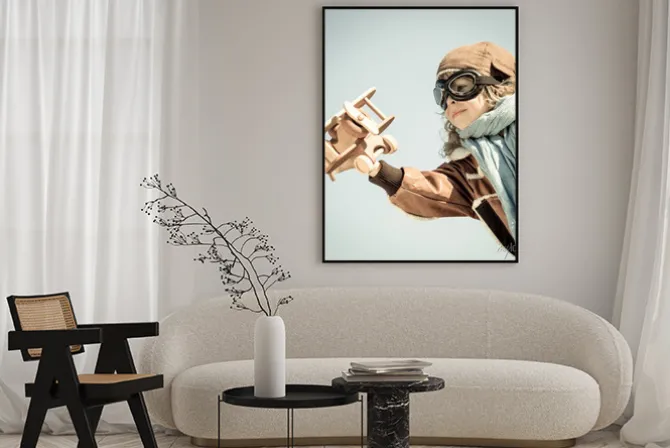 Plakat: Wszystkiego najlepszego z okazji kid gry z samolotu zabawki