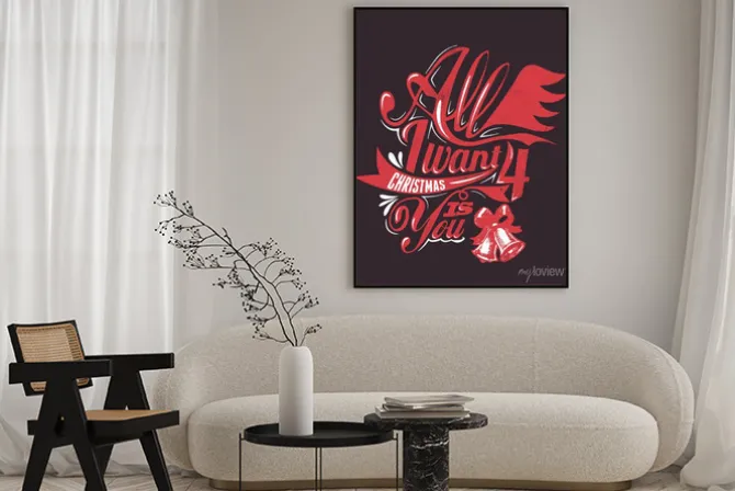 Plakat: Wszystko czego chcę na święta