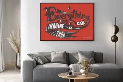 Plakat: Wszystko można sobie wyobrazić