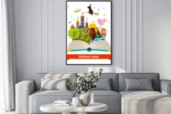 Plakat: Wyobraźnia zbliża się do życia w dzieci fairy book ogon fantazji.