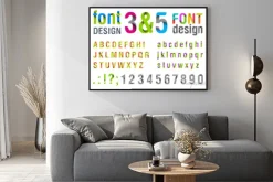 Plakat: Wzór czcionki. ribbon alphabet. wektorowych.