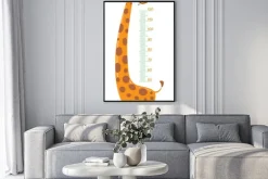 Plakat: Żyrafa metrowy mur