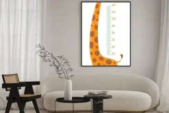 Plakat: Żyrafa metrowy mur