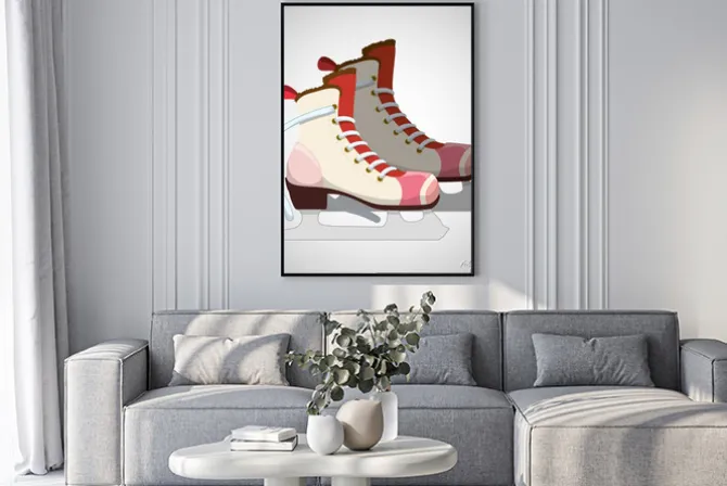 Plakat: Łyżwiarstwo ikonę projektowania