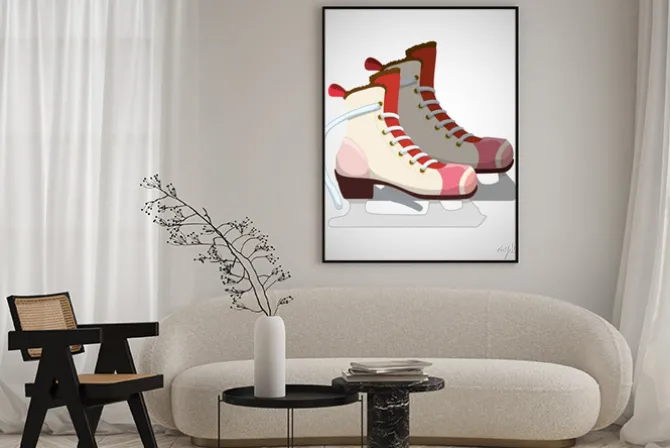 Plakat: Łyżwiarstwo ikonę projektowania