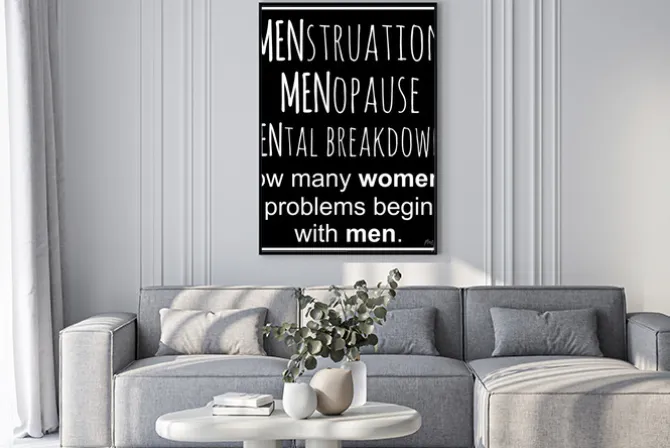 Plakat: Zabawne, inspirujące, wektor cytat o kobietach.