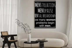 Plakat: Zabawne, inspirujące, wektor cytat o kobietach.