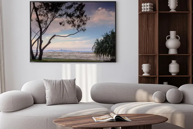 Plakat: Zachód słońca w coolangatta