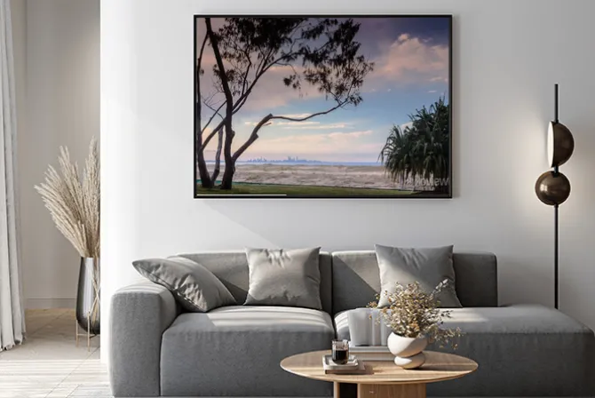 Plakat: Zachód słońca w coolangatta