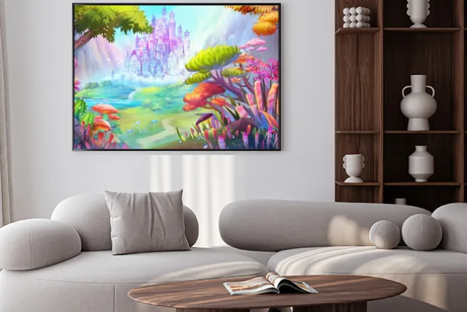 Plakat: Zamek w baśniowej krainie