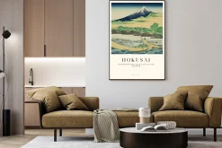 Plakat: Zatoka tagonoura w pobliżu ejiri pejzaż autorstwa hokusai