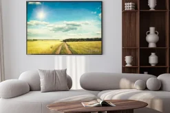 Plakat: Zdjęcie retro z polną łąką