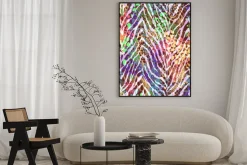 Plakat: Zebra kolorowe tekstury na plamy ~ bezszwowe tło