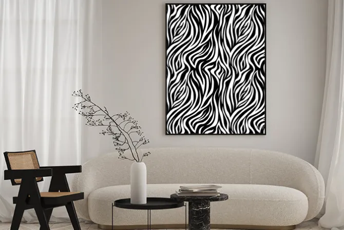 Plakat: Zebra stripes seamless pattern