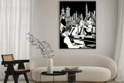 Plakat: Zespół jazzowy grający w nowym jorku