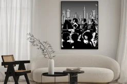 Plakat: Zespół muzyczny jazz występując w nowym jorku