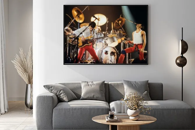 Plakat: Zespół queen podczas występu