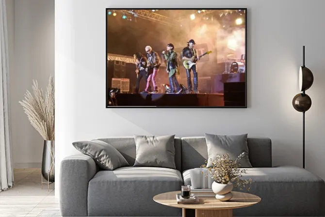 Plakat: Zespół scorpions podczas koncertu