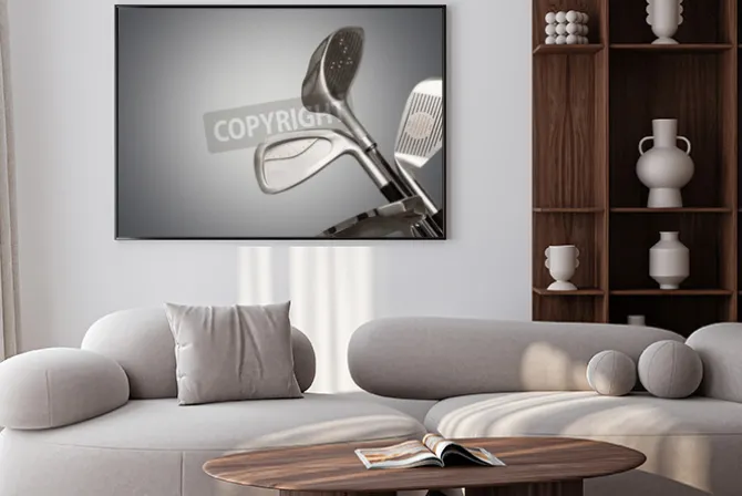 Plakat: Zestaw kijów golfowych