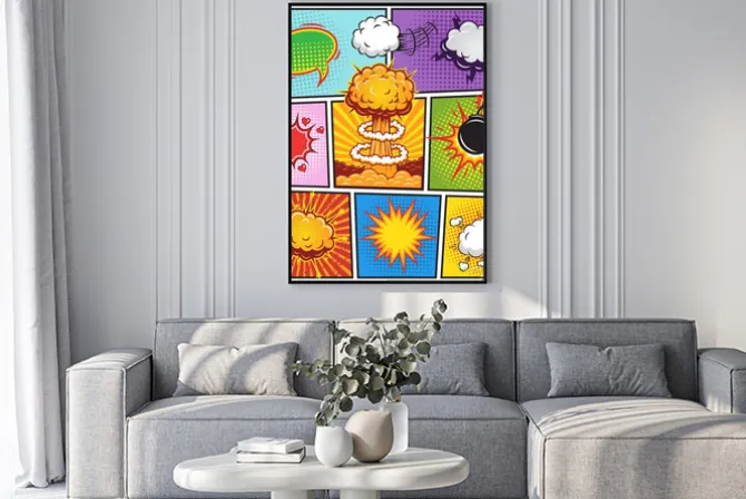 Plakat: Zestaw komiksów i wybuchu mowa pęcherzyki 2