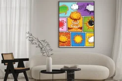 Plakat: Zestaw komiksów i wybuchu mowa pęcherzyki 2