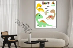 Plakat: Zestaw kreskówek dinozaurów