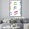 Plakat: Zestaw musical notes ikony.
