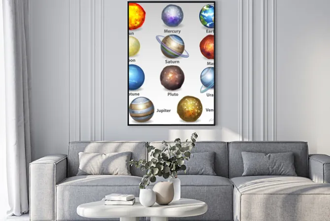 Plakat: Zestaw planet