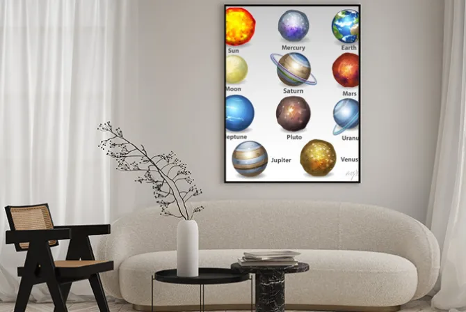 Plakat: Zestaw planet