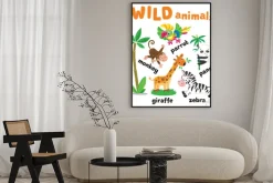 Plakat: Zestaw zabawnych zwierząt