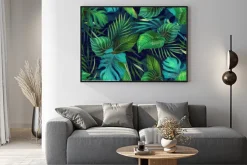Plakat: Zielone liście egzotycznych roślin