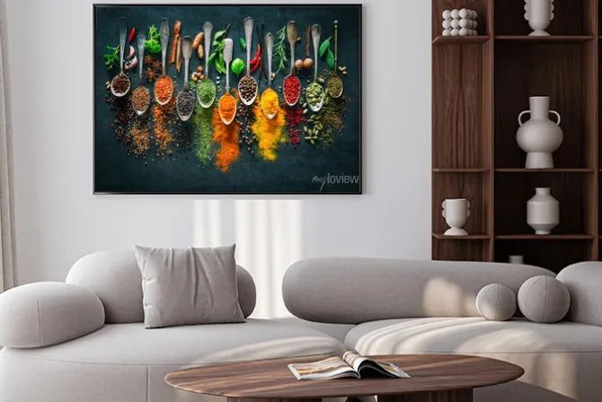 Plakat: Zioła i przyprawy do gotowania