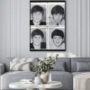 Plakat: Znaczki pocztowe z portretami the beatles