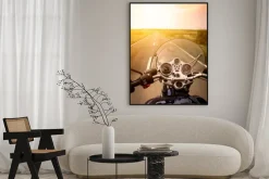 Plakat: Zobacz motocyklista