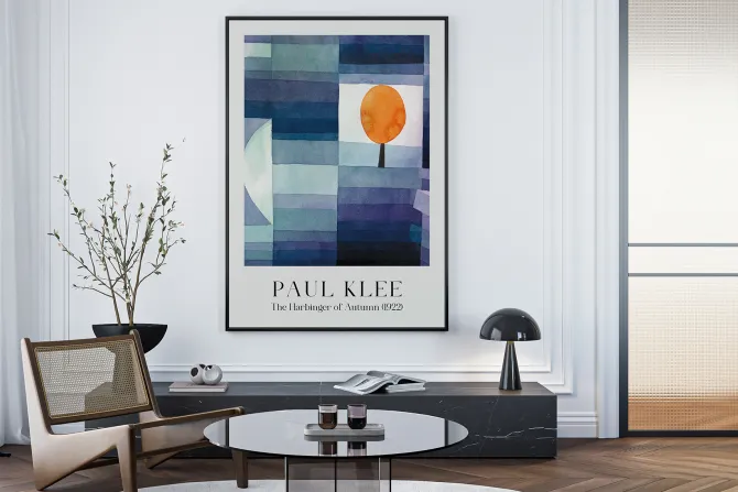 Plakat: Zwiastun jesieni reprodukcja paul klee